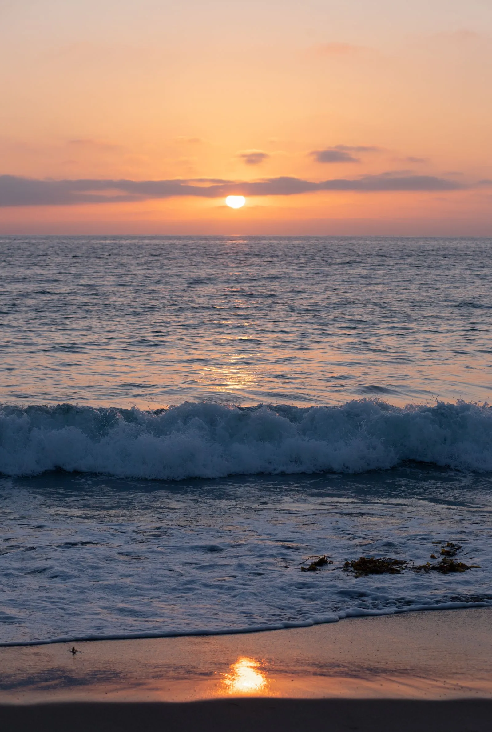 Sunset over the ocean
